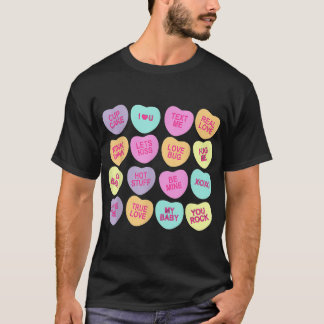 Camiseta Engraçado Dia de os namorados Candy Love Galentine