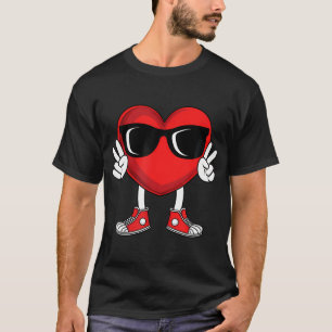 Camiseta Engraçado Dia de os namorados Coração, Garotas de
