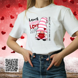 Camiseta Engraçado Dia de os namorados de Gnomo do Amor Cor