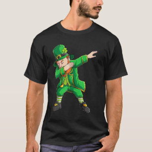 Camiseta Engraçado Dia de São Patrício, Dabbing Leprechaun 