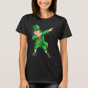Camiseta Engraçado Dia de São Patrício, Dabbing Leprechaun 