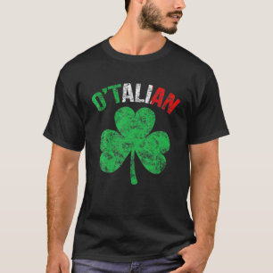 Camiseta Engraçado Dia de São Patrício Irlandês Italiano Ot