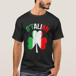 Camiseta Engraçado Dia de São Patrício Irlandês Italiano Ot