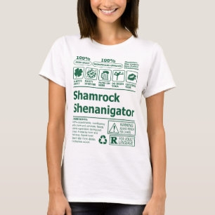 Camiseta Engraçado Dia de São Patrício irlandês Shamrock