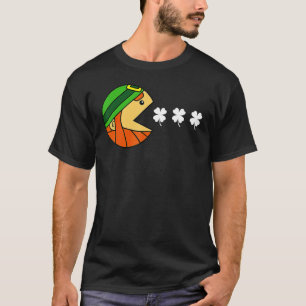 Camiseta Engraçado Dia de São Patrício Video Gamer Humor Pi