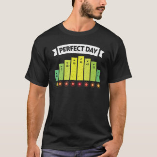 Camiseta Engraçado Dia perfeito surfando papagaios no verão