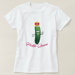 Camiseta Engraçado Dill Rainha De Picles Com Sua Engraçada 
