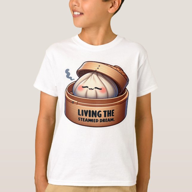 Camiseta Engraçado Dim Sum (Frente)