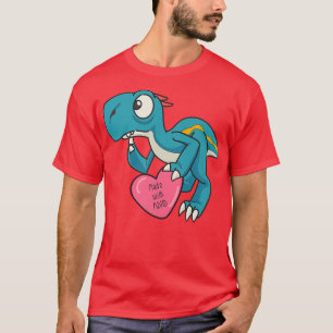 Camiseta Engraçado dinossauro Azul ADHD 717