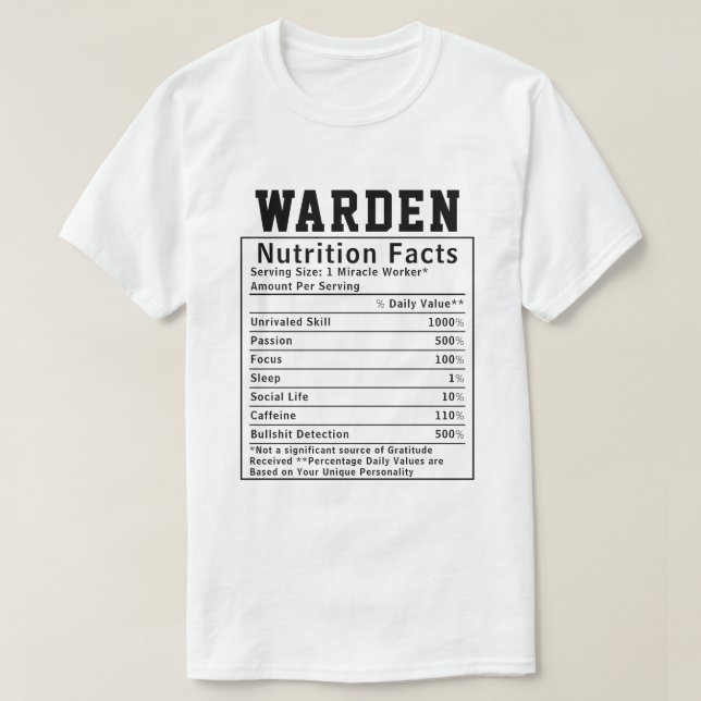 Camiseta Engraçado Diretor Nutrição Fala Presente no Funcio (Frente do Design)