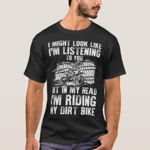 Camiseta Engraçado Dirt Bike Art Para Homens Mulheres Dirtb