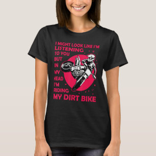 Camiseta Engraçado Dirt Bike Art Para Homens Mulheres Dirtb