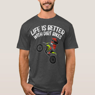 Camiseta Engraçado Dirt Bike Homens Mulheres Motocross Rid