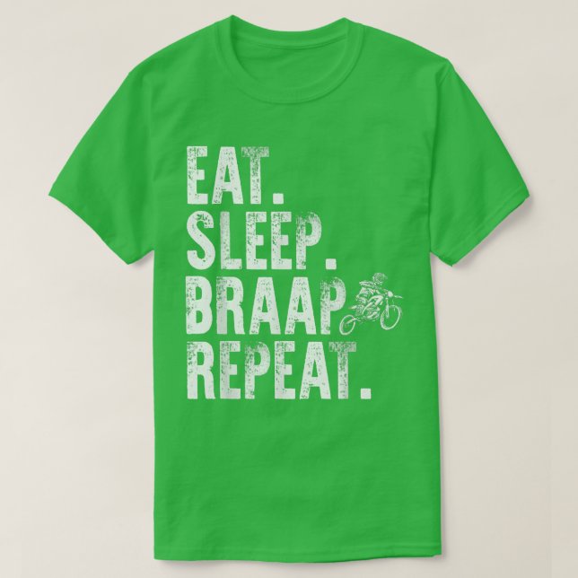 Camiseta Engraçado Dirtbike Art Para Homens Crianças Motoci (Frente do Design)