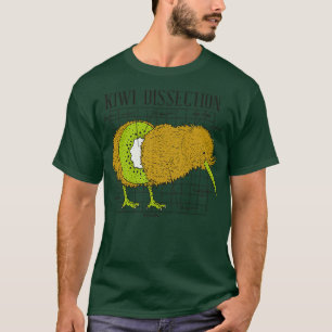 Camiseta Engraçado Dissecação de Ave Kiwi Engraçado Biologi