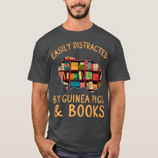 Camiseta Engraçado Distraído Facilmente Pela Guiné Pigs & B