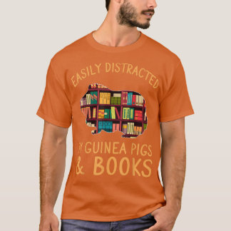 Camiseta Engraçado Distraído Facilmente Pela Guiné Pigs & B