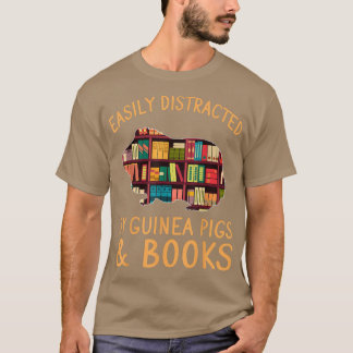Camiseta Engraçado Distraído Facilmente Pela Guiné Pigs & B