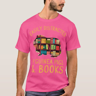 Camiseta Engraçado Distraído Facilmente Pela Guiné Pigs & B