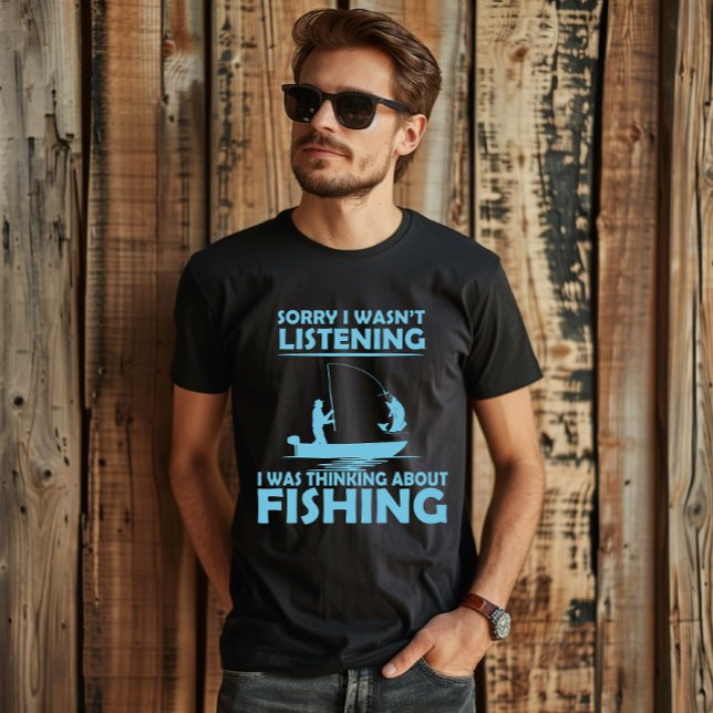 Camiseta Engraçado diz sobre pesca (Criador carregado)
