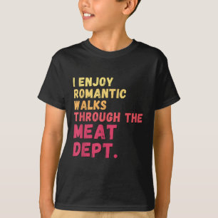 Camiseta Engraçado Dizer "Carne" Bacon Beef Grieling Churra