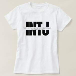 Camiseta Engraçado dizer humor do INTJ Mínimo mente do INTJ