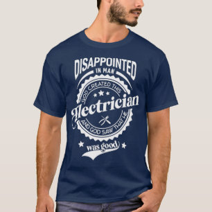 Camiseta Engraçado dizer para eletricista profissional