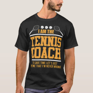 Camiseta Engraçado dizer para tênis treinador de basquete T