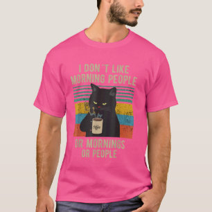 Camiseta Engraçado dizer que não gosto de Pessoas de manhã