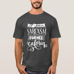 Camiseta Engraçado Dizer Sarcasmo Exercício de Mão