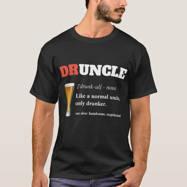 Camiseta Engraçado Dizer - Tio Engraçado (Frente)
