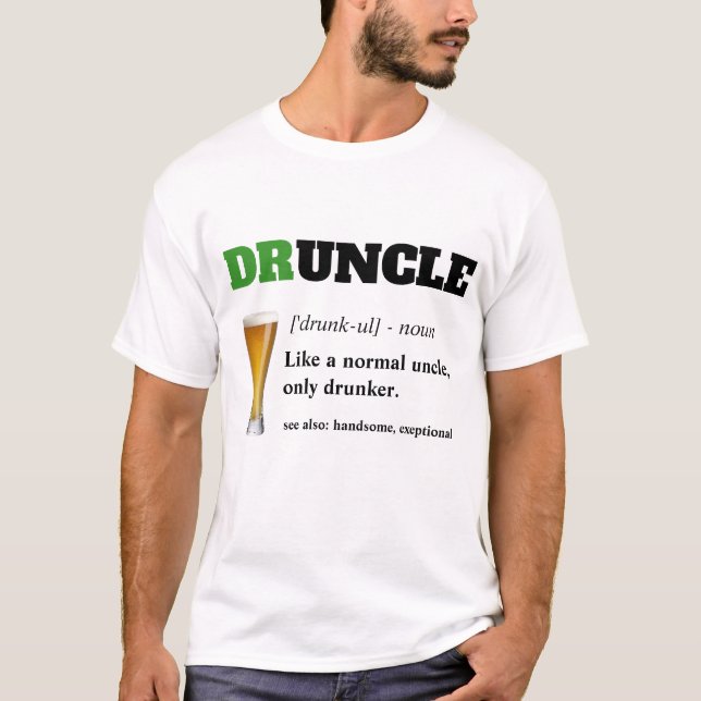 Camiseta Engraçado Dizer - Tio Engraçado (Frente)