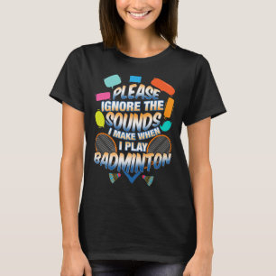 Camiseta Engraçado Dminton Racquet Shuttle Esporte Summer C