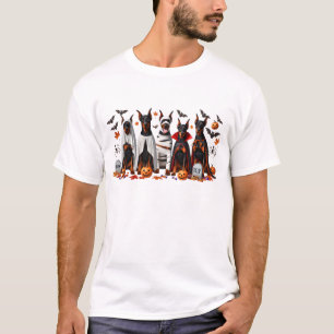 Camiseta Engraçado Doberman Pinscher Halloween Dog Lover