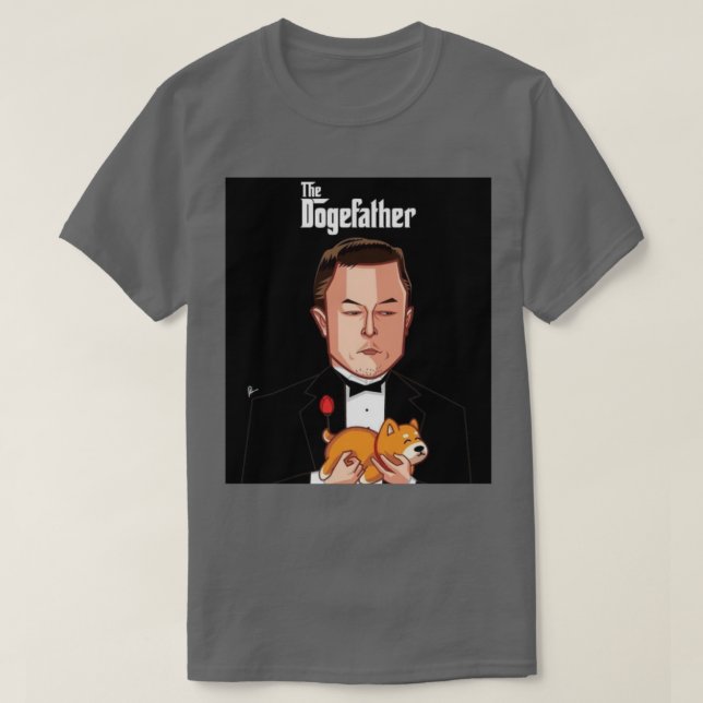Camiseta Engraçado Dogefather (Frente do Design)