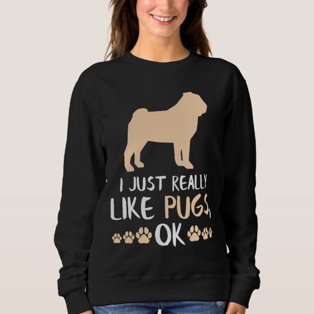 Camiseta Engraçado Dói Cachorro Engraçado Pug Mamãe Oferece (Frente)