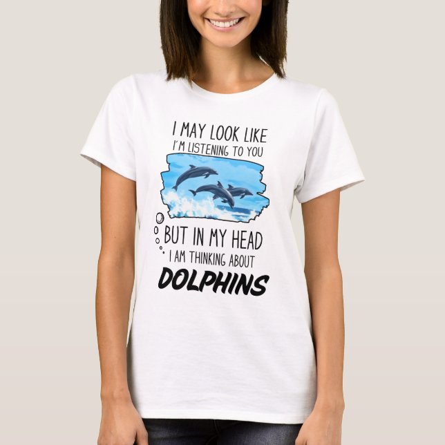 Camiseta Engraçado Dolphin Lover (Frente)