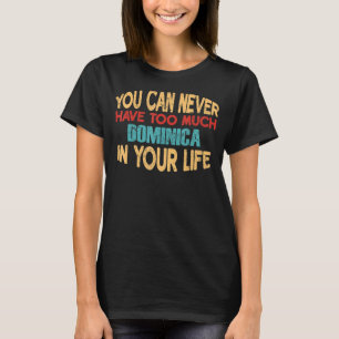 Camiseta Engraçado Dominica Personalizada Tshirt Piada Firs