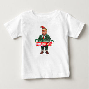 Camiseta Engraçado Donald Trump Natal Eu estarei em casa