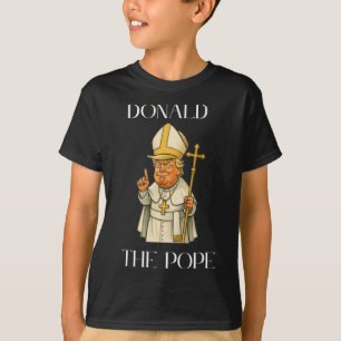 Camiseta Engraçado Donald Trump Pope Meme Engraçado