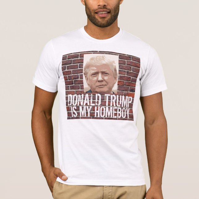 Camiseta Engraçado Donald Trump T-shirts, meu FICAR EM CASA (Frente)