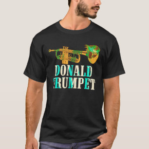 Camiseta Engraçado Donald Trump Trumpet Oferece Bonitos Mús