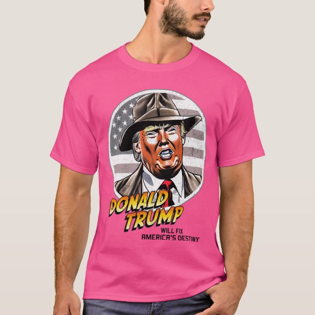 Camiseta Engraçado Donald Trump Vai Consertar O Trum Destin (Frente)