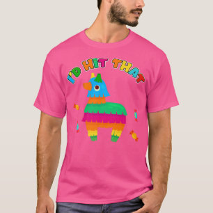Camiseta Engraçado Donkey Id Atingiu O Jogo Do Partido Pina