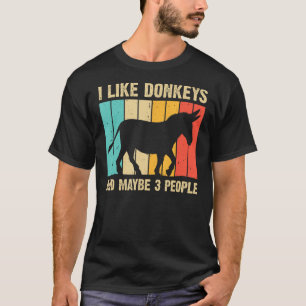 Camiseta Engraçado Donkey Para Homens Mulheres Maçam Anima