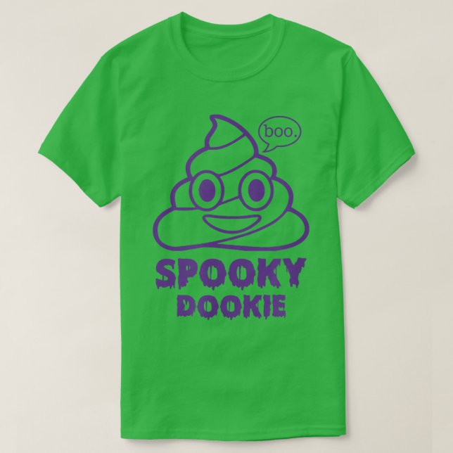 Camiseta Engraçado Dookie Halloween Cute Spooky Season P (Frente do Design)