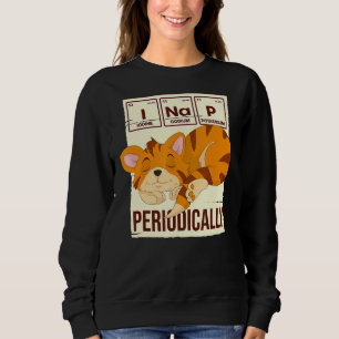 Camiseta Engraçado Dormir Animal Mesa Periódica Tigre
