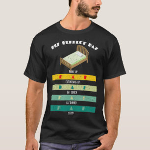 Camiseta Engraçado Dormir Preguiçoso Meu Noite Perfeito Dor