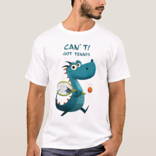 Camiseta Engraçado Dragon Tênis   Não posso. Tenho Tênis.  