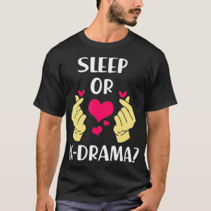 Camiseta Engraçado Drama K Dormindo Ou Kdrama 